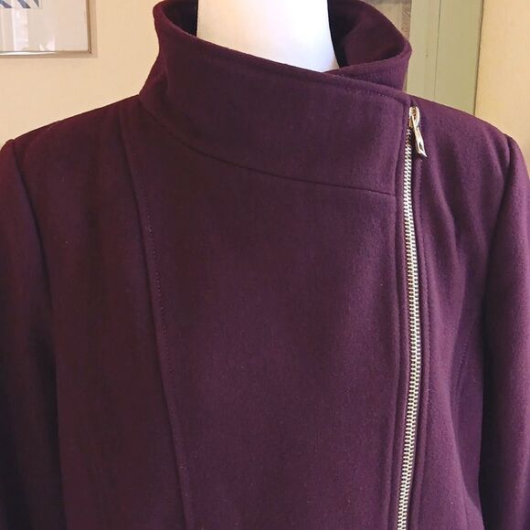 Guess Wool Moto/Pea Coat wirh Zippers - Picture 3 of 14